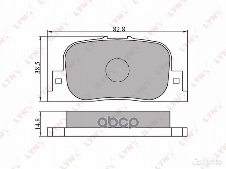 Колодки тормозные дисковые зад BD-7517
