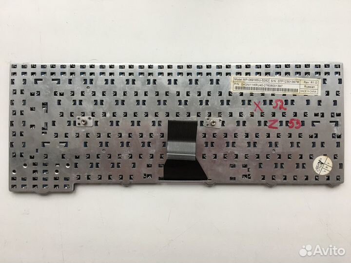 Клавиатура для ноутбука Asus F2 F3 X53 Z53