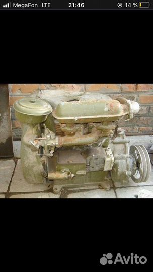 Двигатель уд-25 с муфтой сцепления