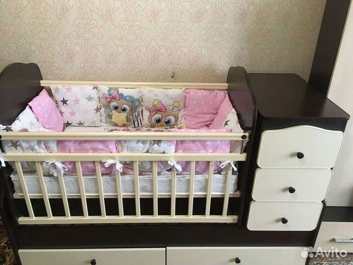 Детская кроватка 3 в 1 трансформер
