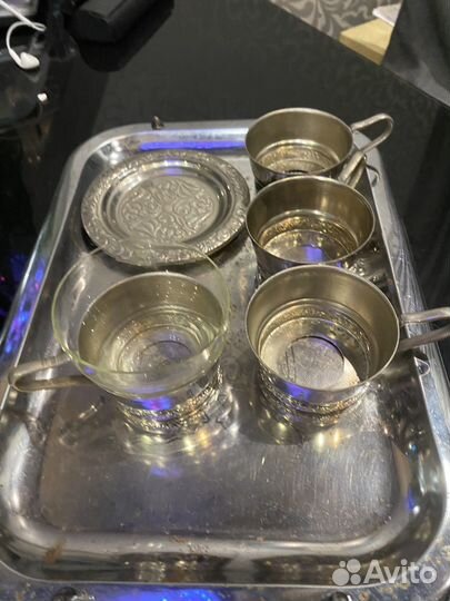 Кофейный набор СССР из мельхиора