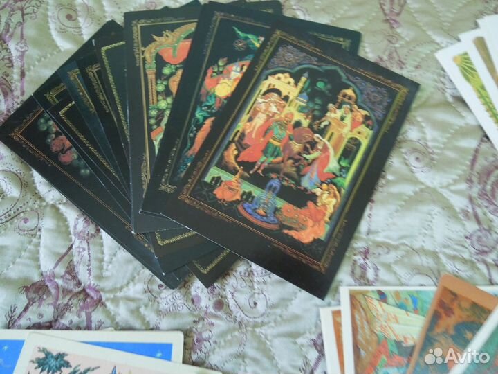 Наборы открыток СССР на тему сказки 360шт