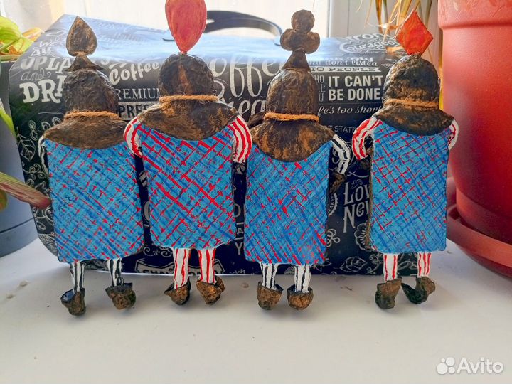 Елочные игрушки из ваты