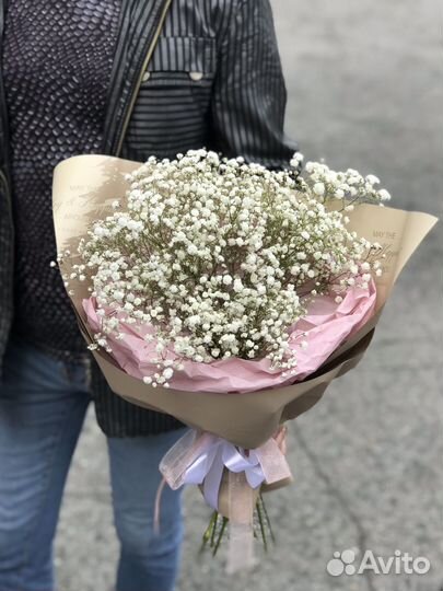 Букеты из гипсофилы