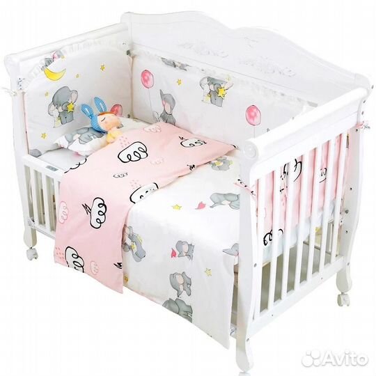 Двусторонние бортики в кроватку, новые