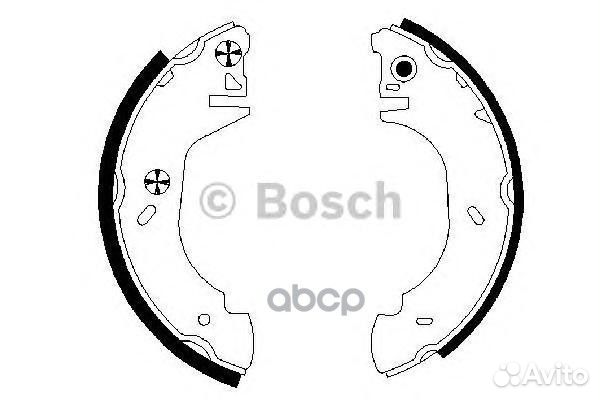 Колодки торм к-т 0986487524 Bosch