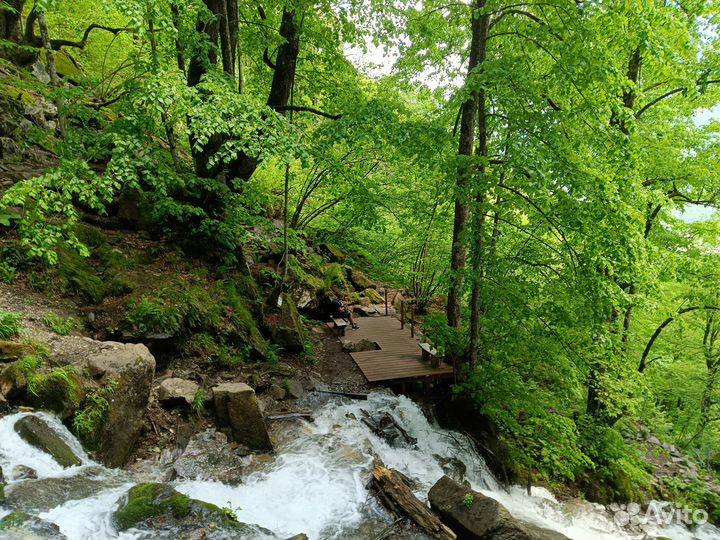 Поход в горы, водопад Кейва