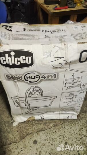 Колыбель стульчик Chicco Baby Hug 4 in 1, новая