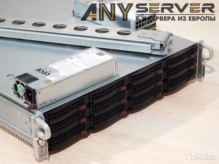 Сервер Supermicro 6028U 2x E5-2670v3 256Gb 12LFF