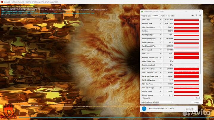RTX 3070 8Gb (Гарантия) Palit GamingPro OC