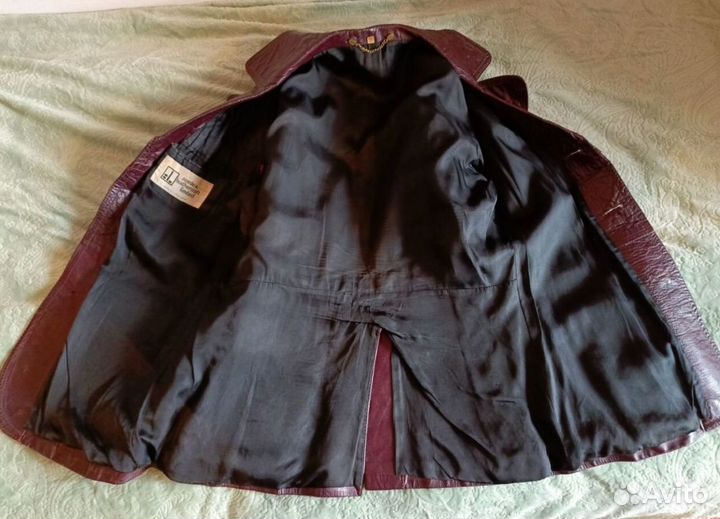 Пиджак мужской кожаный винтаж Югославия