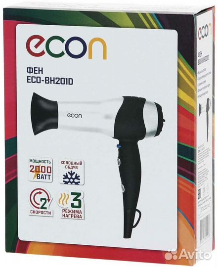 Фен econ ECO-BH201D