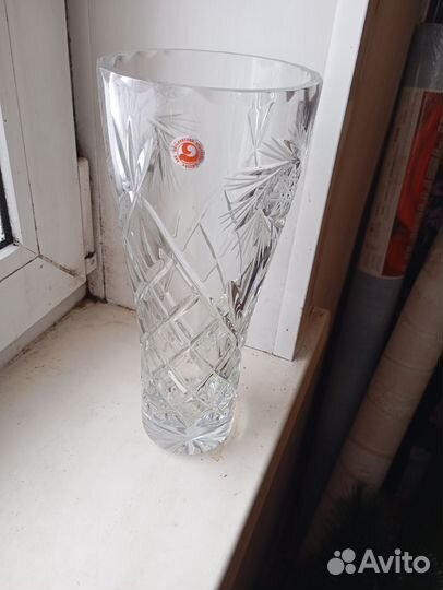 Хрустальная ваза 26 см