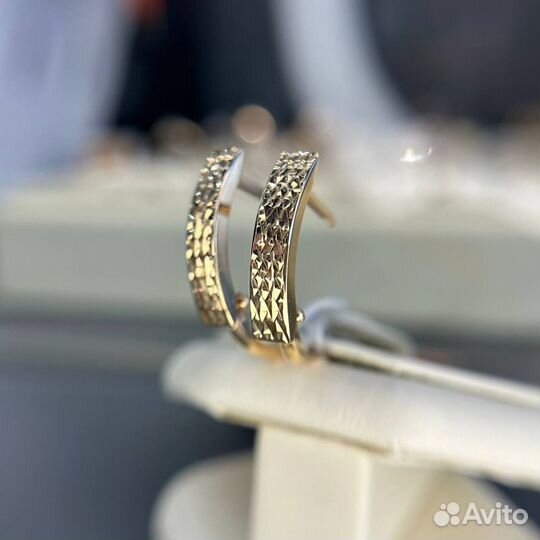 Золотые серьги женские 585 золото