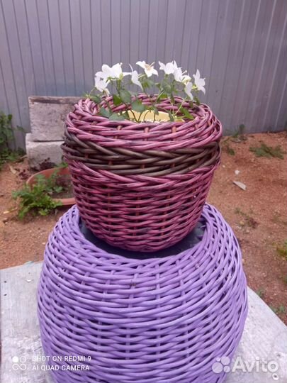 Кашпо из полиротанга