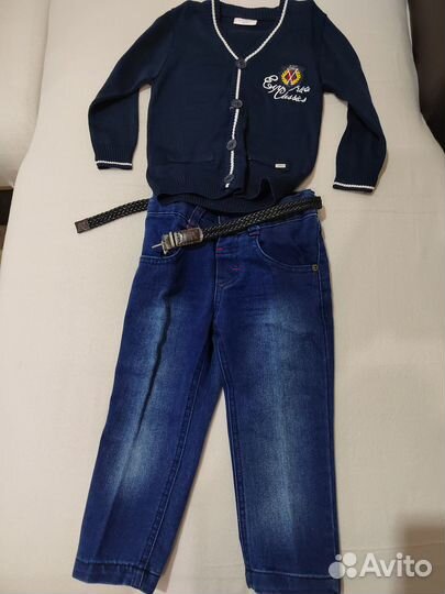 5 пар: джинсы 86-92