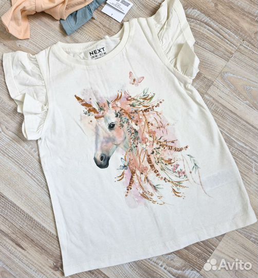 Новые футболки next 116 и 122