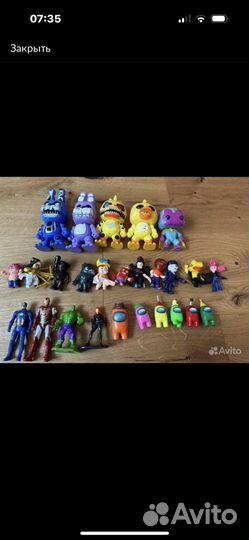 Фигурки Marvel, Brawl stars, Among us