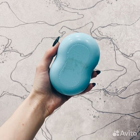 Голубая мыльница с мини расческой