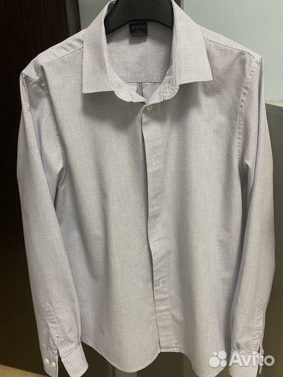 Рубашка школьная на мальчика 164