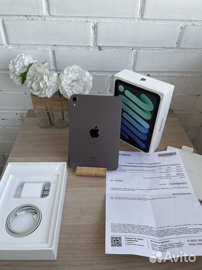 iPad Mini 6 64Gb Space Gray, Идеал, Чек