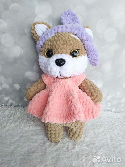 Мягкая игрушка собака сиба-ину Лалафанфан