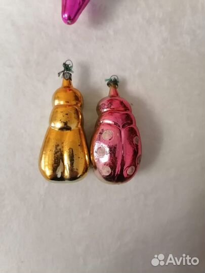 Дед Мороз и елочные игрушки СССР