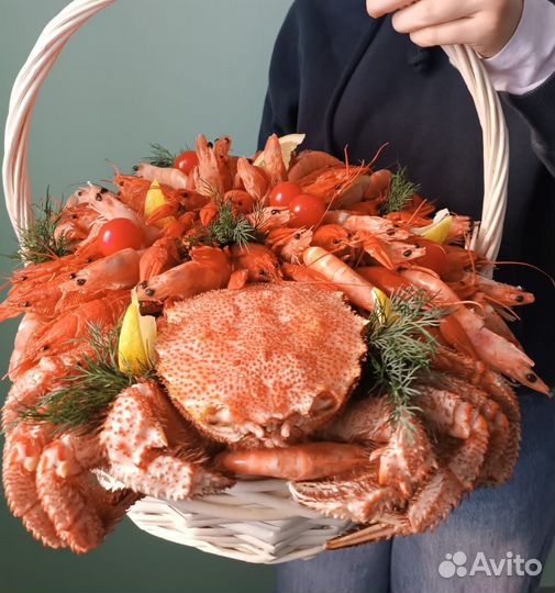 Съедобные букеты с раками/ Подарок мужчине/женщине