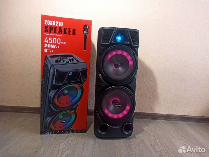 Портативная колонка с микрофоном