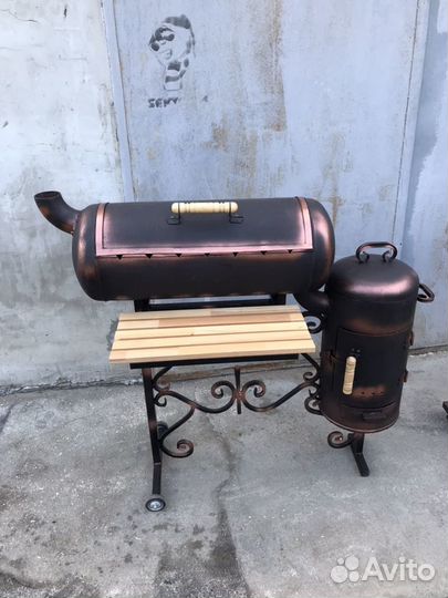 Мангал Коптильня из газового Баллона