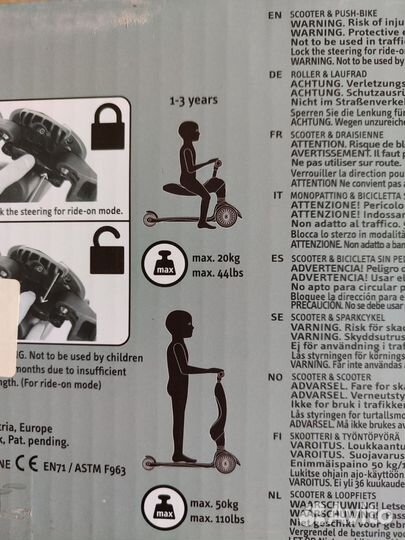 Самокат Беговел Scoot and Ride