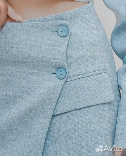 Твидовая юбка мини