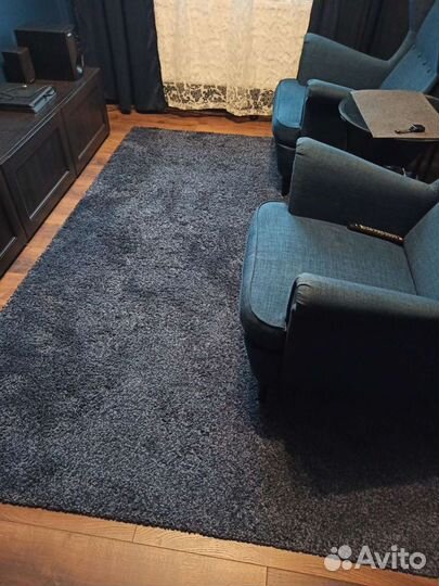 Синий ковер IKEA Odum 170x240 см