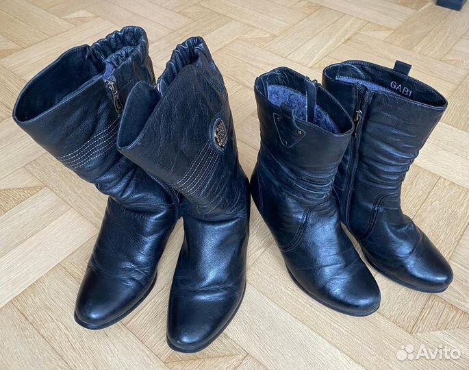 Сапоги женские кожанные на натуральном меху