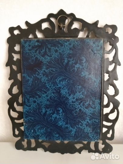 Картина-шелкография в тонированной бронзе. Винтаж