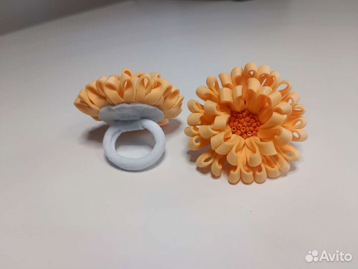 Резинка для волос. Бантики ручной работы. Набор