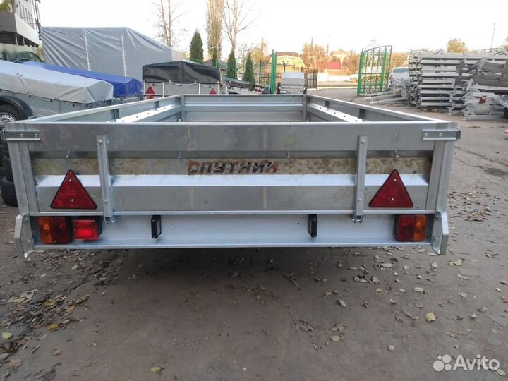 Прицеп Спутник 3215/33, 2 оси без тента и каркаса