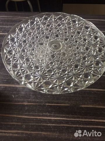 Тортовница хрустальная/Франция