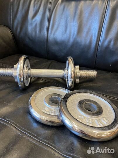 Гантели хромированные наборные 2 пары 10 кг