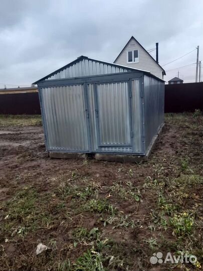 Гараж металлический хозблок