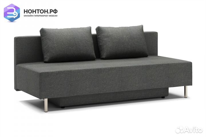 Диван еврокнижка Нео светло-серый