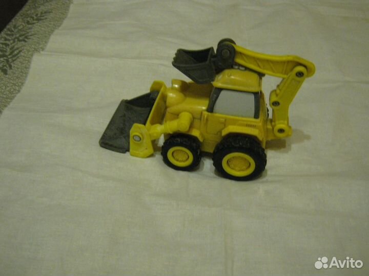 Игрушки. Зкскаватор-погрузчик и ещё 5 машин