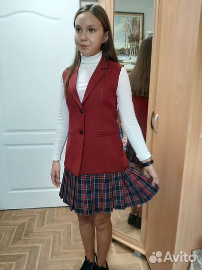 Школьная форма жилет для девочки