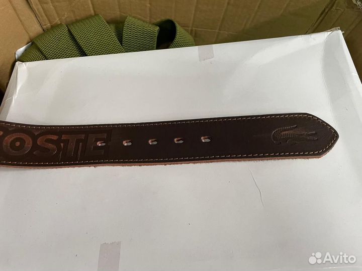 Ремень мужской натуральная кожа lacoste