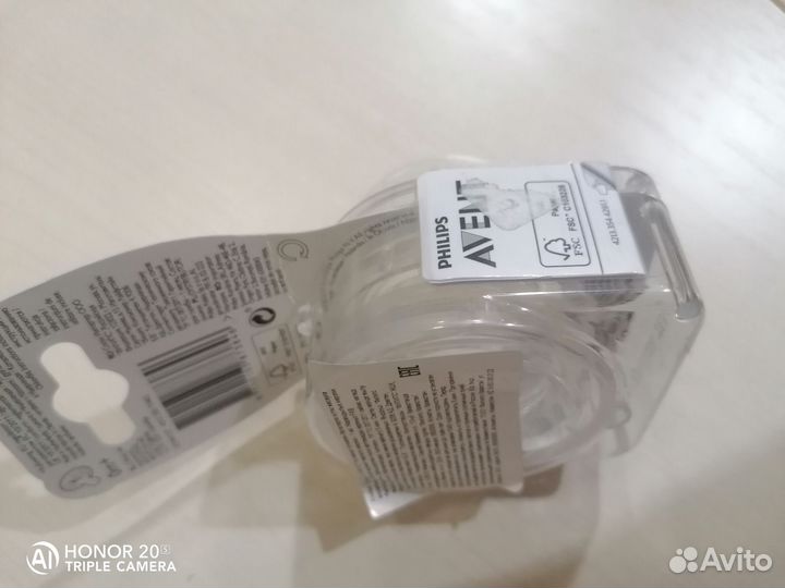 Соска на бутылочку avent natural 0+