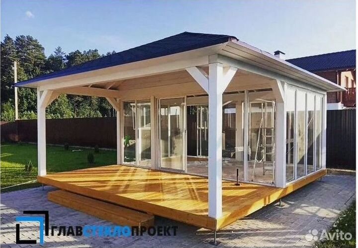 Остекление террас, беседок