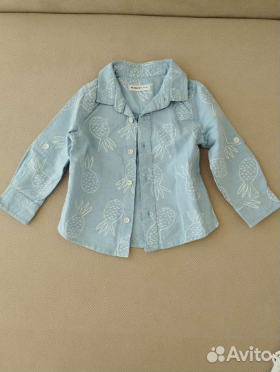 Рубашки на мальчика 74-80 р