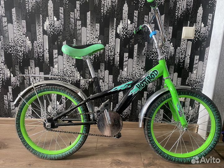 Велосипед детский 18 дюймов бу black aqua