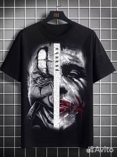 Футболка с джокером р. 46 светится в темноте