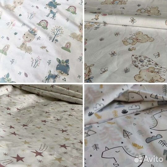 Простынь на резинке на детские кроватки. Шью